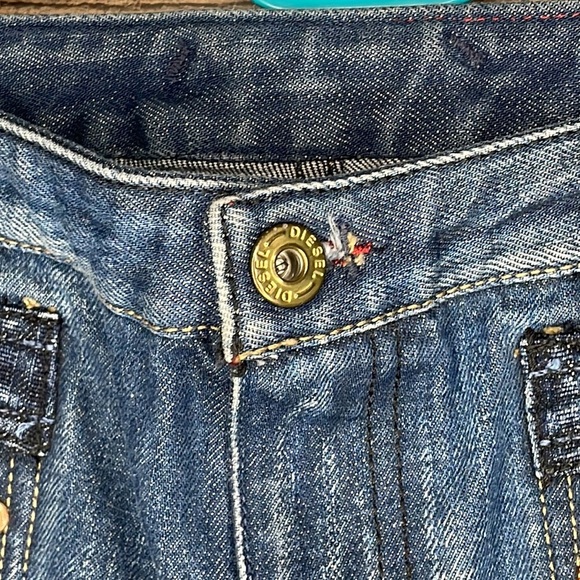 Diesel Crossim Dark Wash Denim Jeans Straight Leg Size 32 - Picture 4 of 14